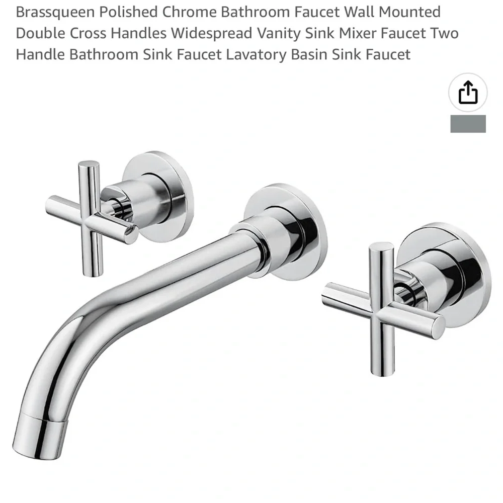 Wall bathroom faucet